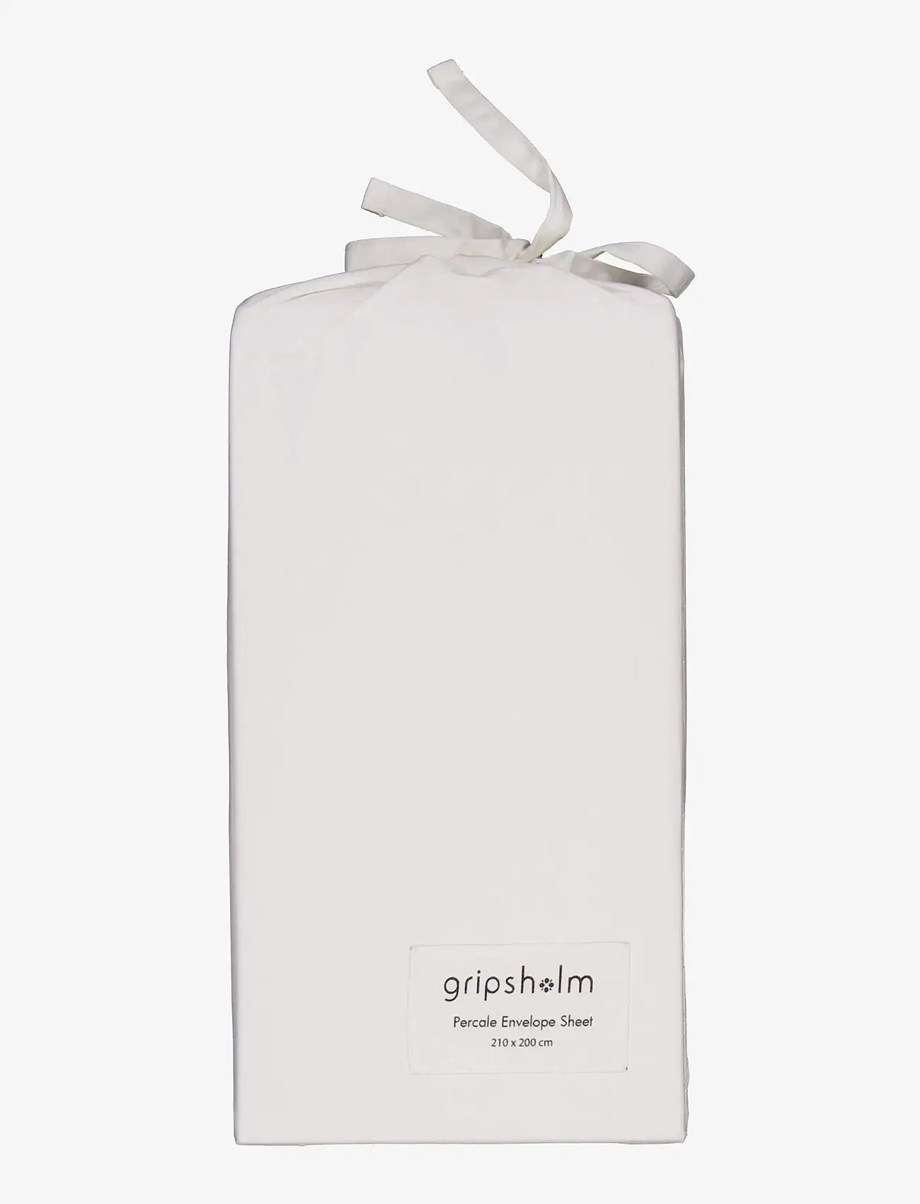 Gripsholm - KUVERTLAKAN PERCALE VIT 210X200 - dra på lakan - white - 1