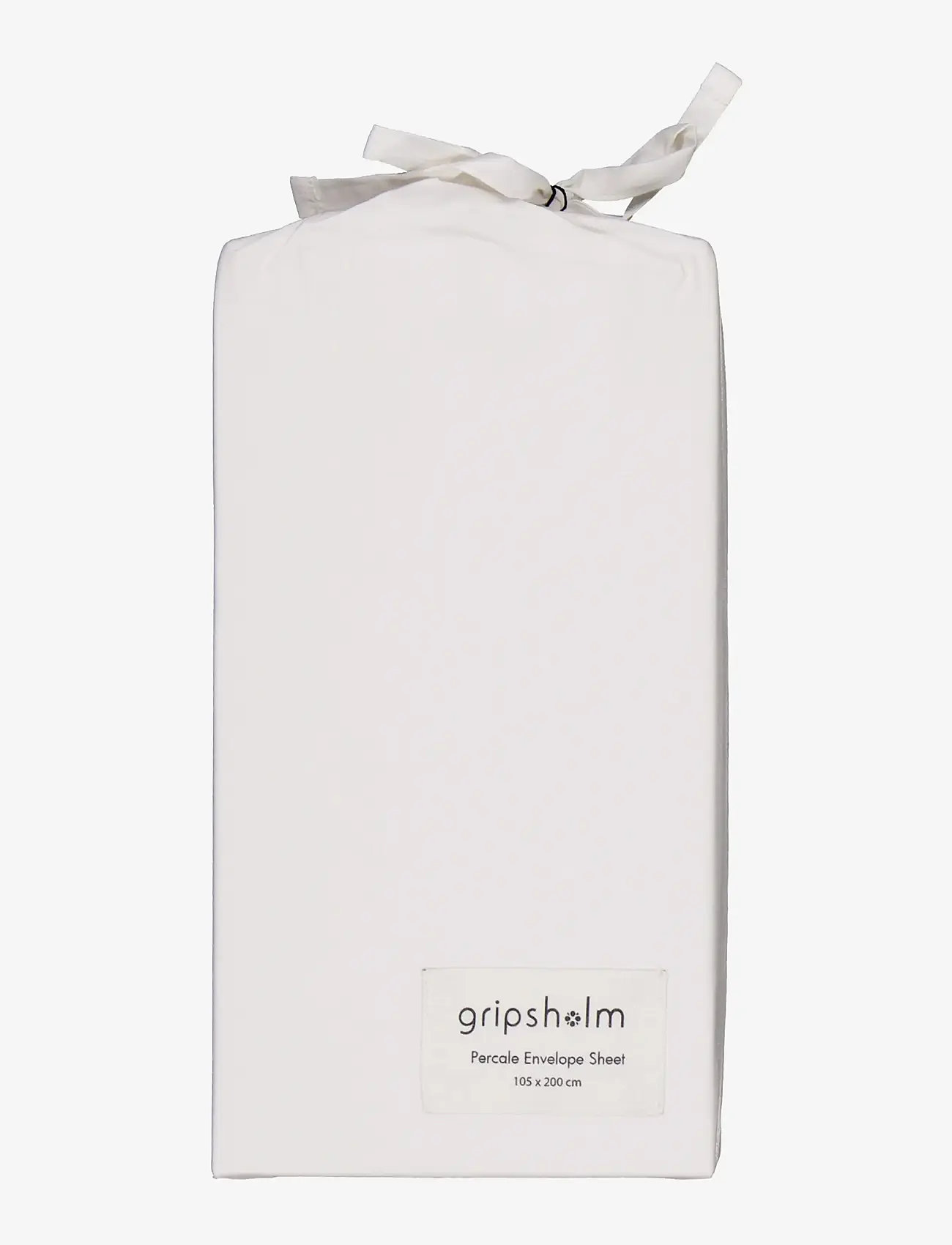Gripsholm - KUVERTLAKAN PERCALE VIT 105X200 - dra på lakan - white - 1
