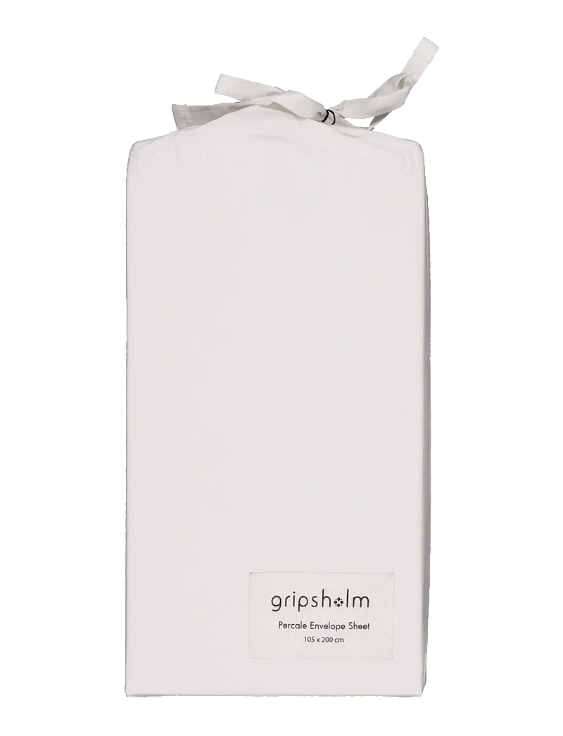 Gripsholm - KUVERTLAKAN PERCALE VIT 105X200 - dra på lakan - white - 1