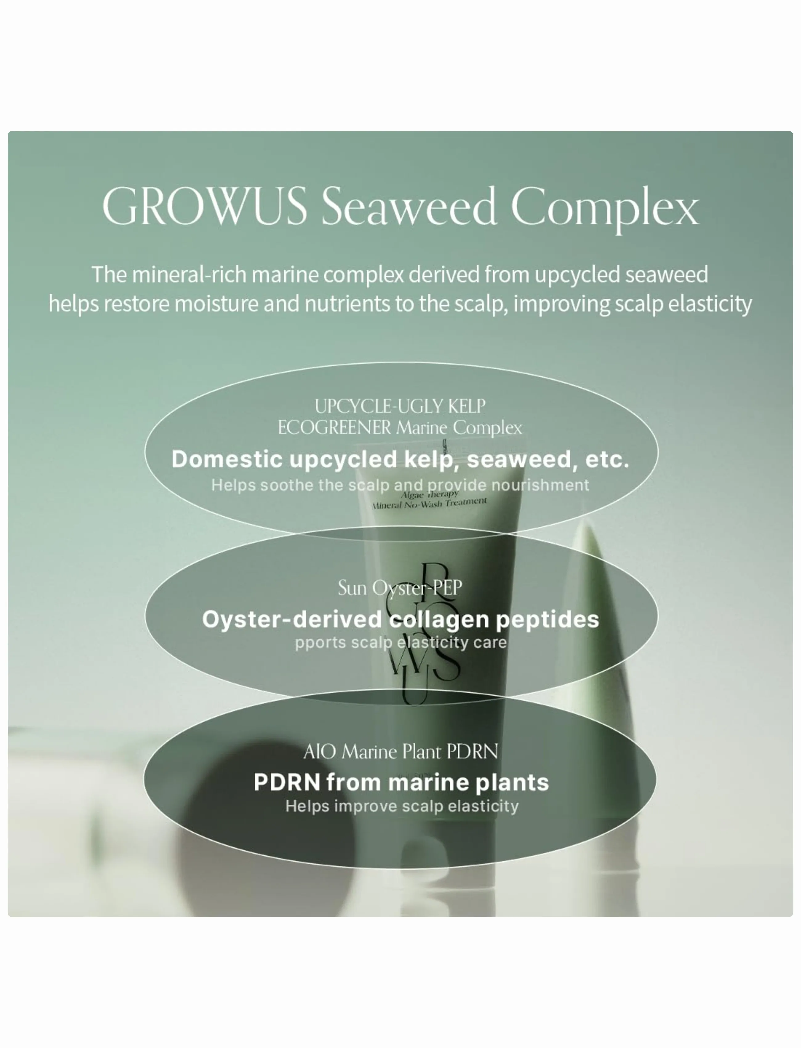 Growus - Algae Therapy No-wash Treatment - hårkur - clear - 2