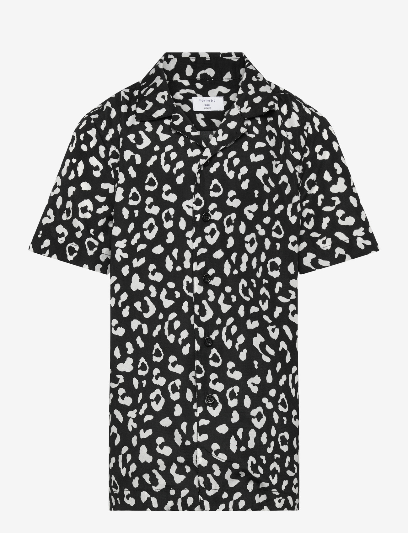 Grunt - Kim S/S Shirt - short-sleeved shirts - white-black - 0