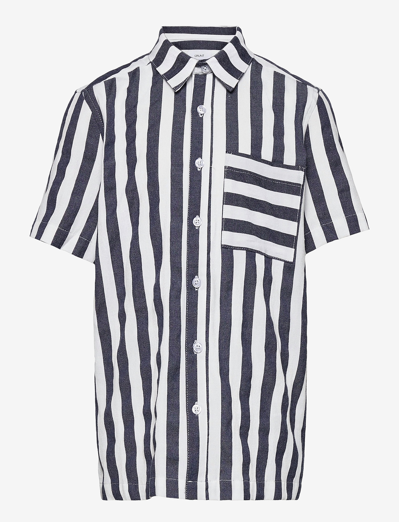 Grunt - Kalvin S/S Shirt - white-navy - 0