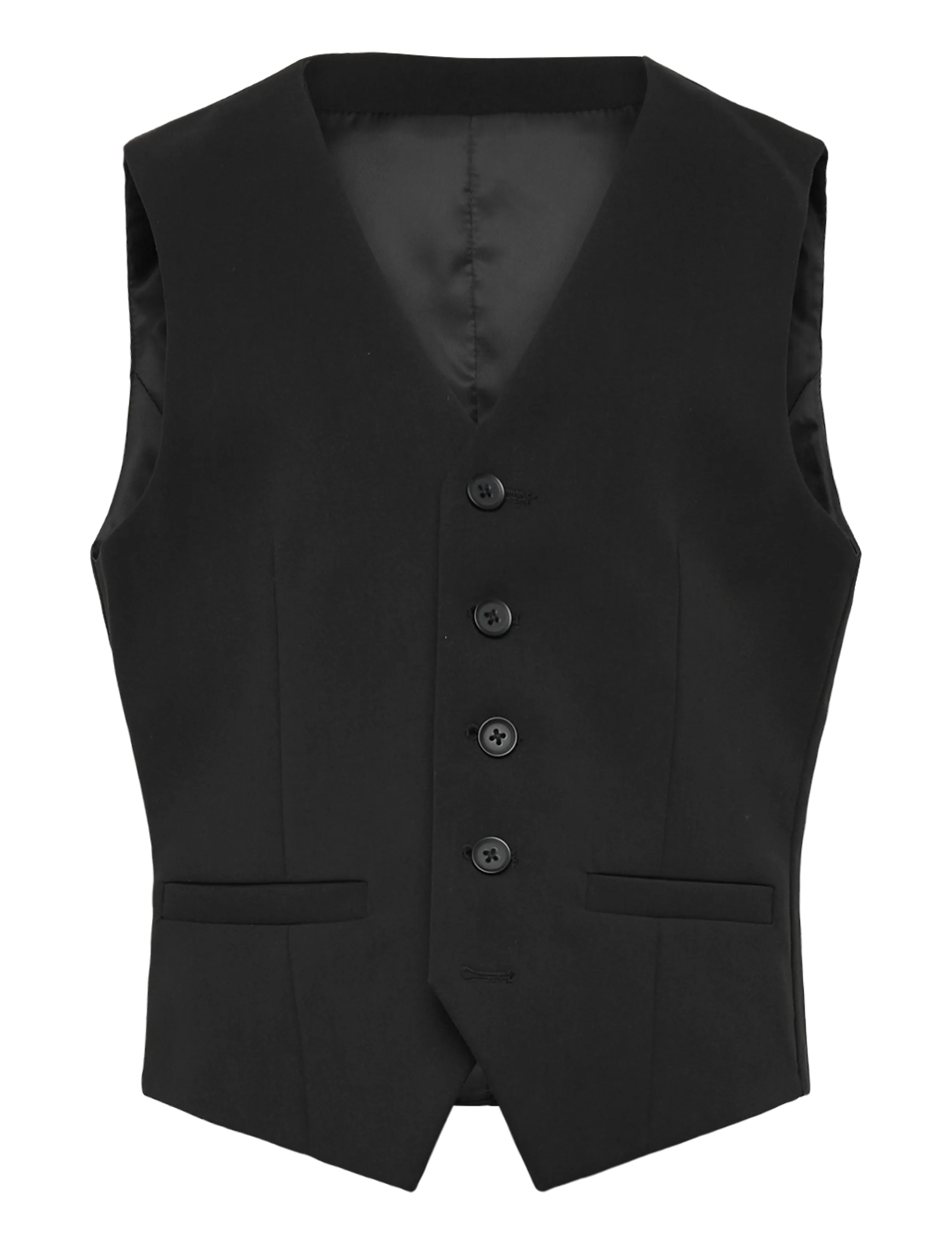 Grunt Kennet Waistcoat, S/140, Oberteile, Schwarz - Westen, Kinder