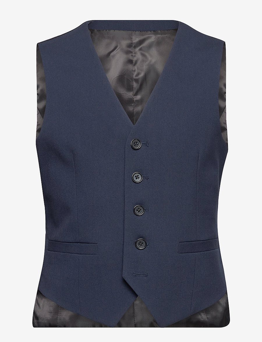 Grunt - Kennet Waistcoat - västar - navy - 0