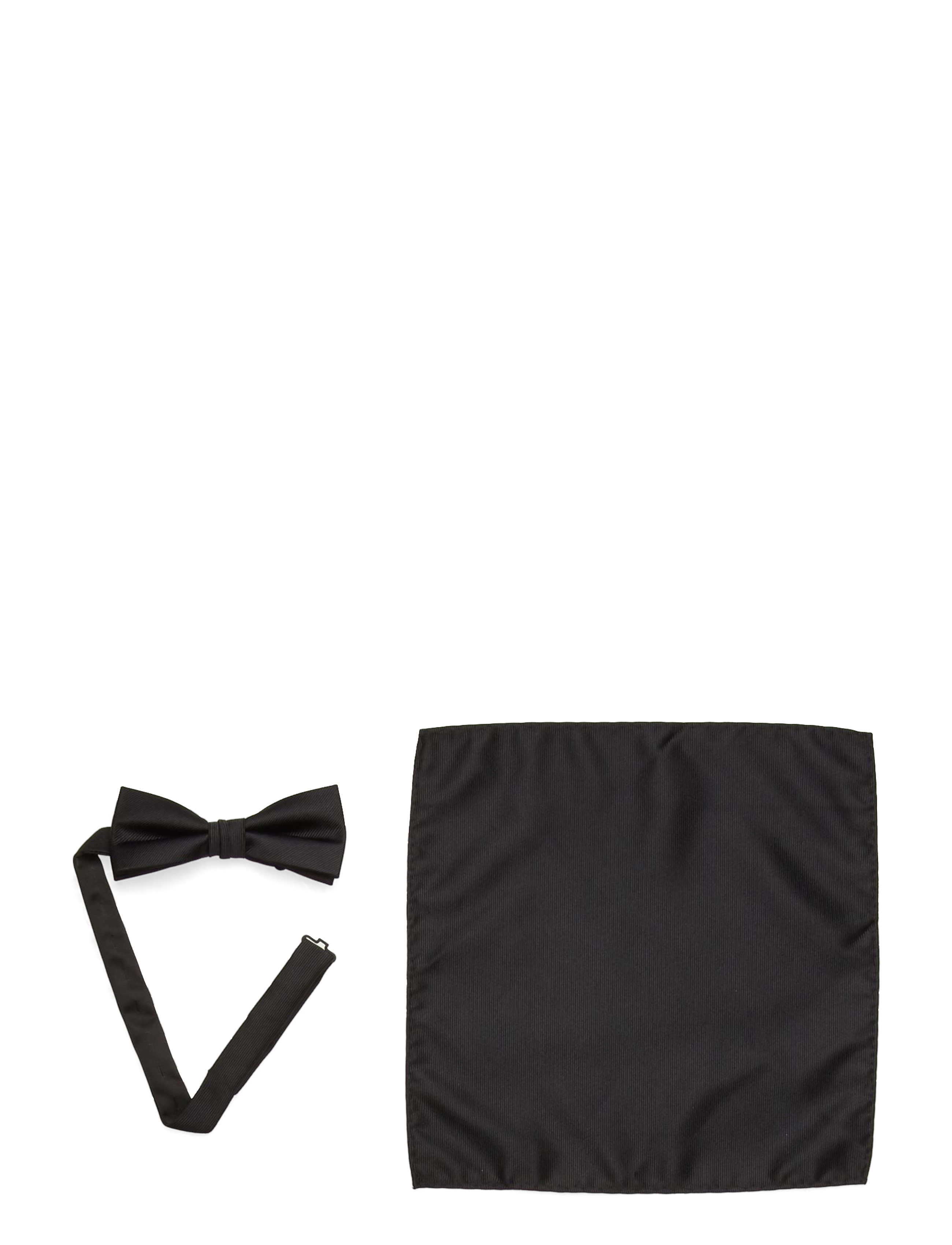 Grunt Our Mél Plaine Bow Tie - Krawatten & Fliegen - BLACK / black