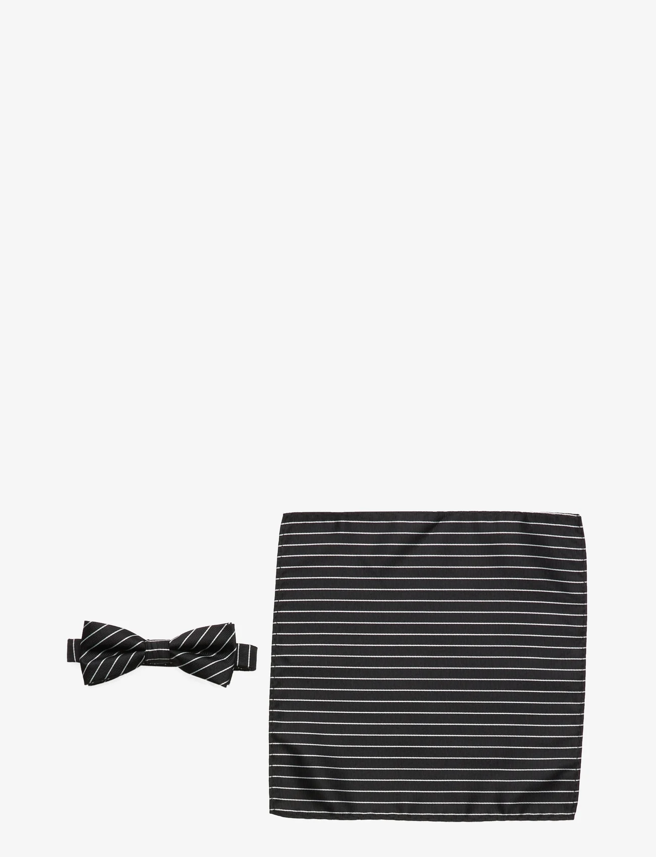 Grunt - Our Mél Stripe Bow Tie - alhaisimmat hinnat - black-white - 0