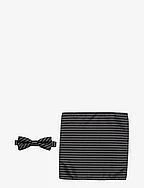 Our Mél Stripe Bow Tie - BLACK-WHITE
