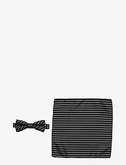 Grunt - Our Mél Stripe Bow Tie - die niedrigsten preise - black-white - 0