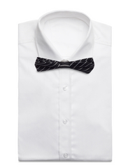 Grunt - Our Mél Stripe Bow Tie - alhaisimmat hinnat - black-white - 2