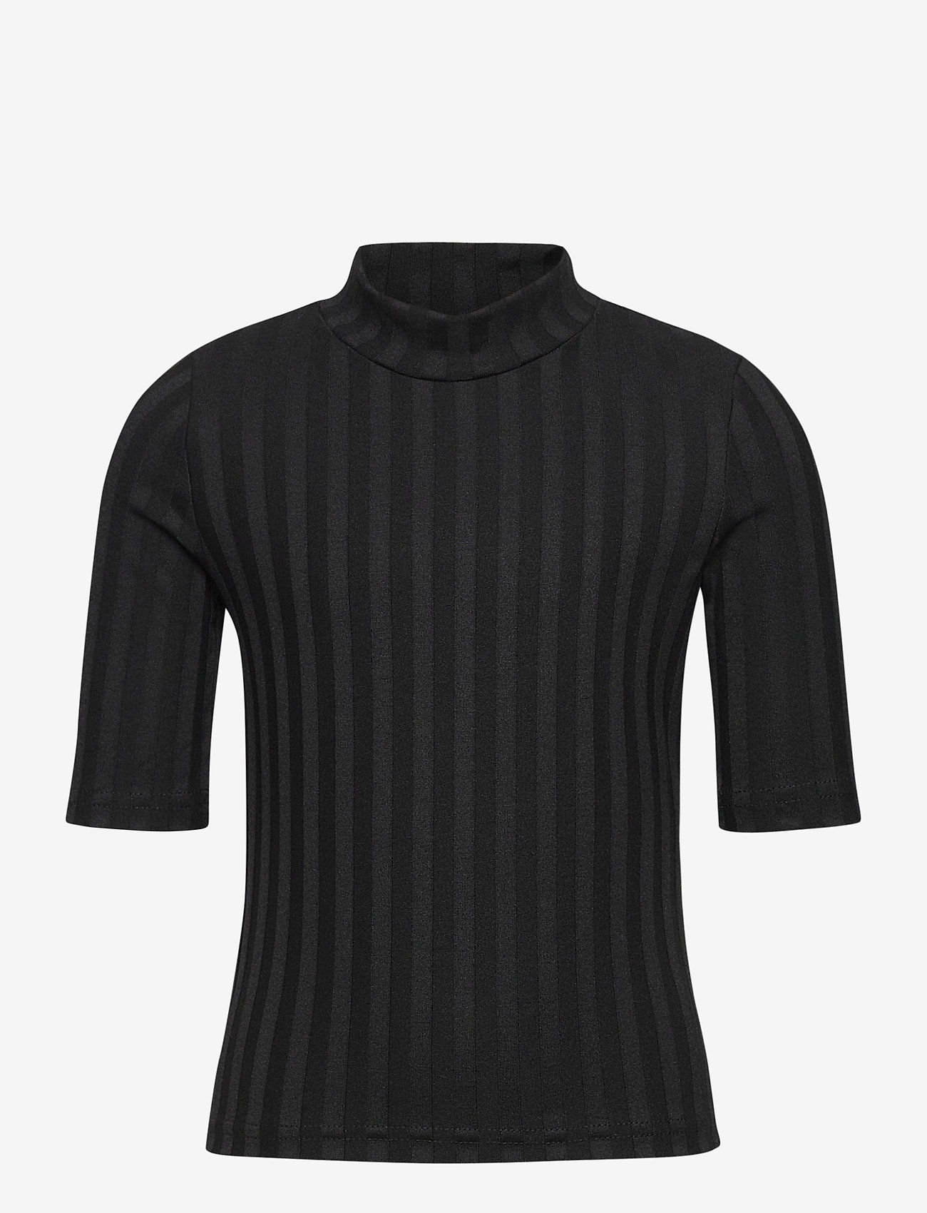 Dot Rib Tee - JET BLACK