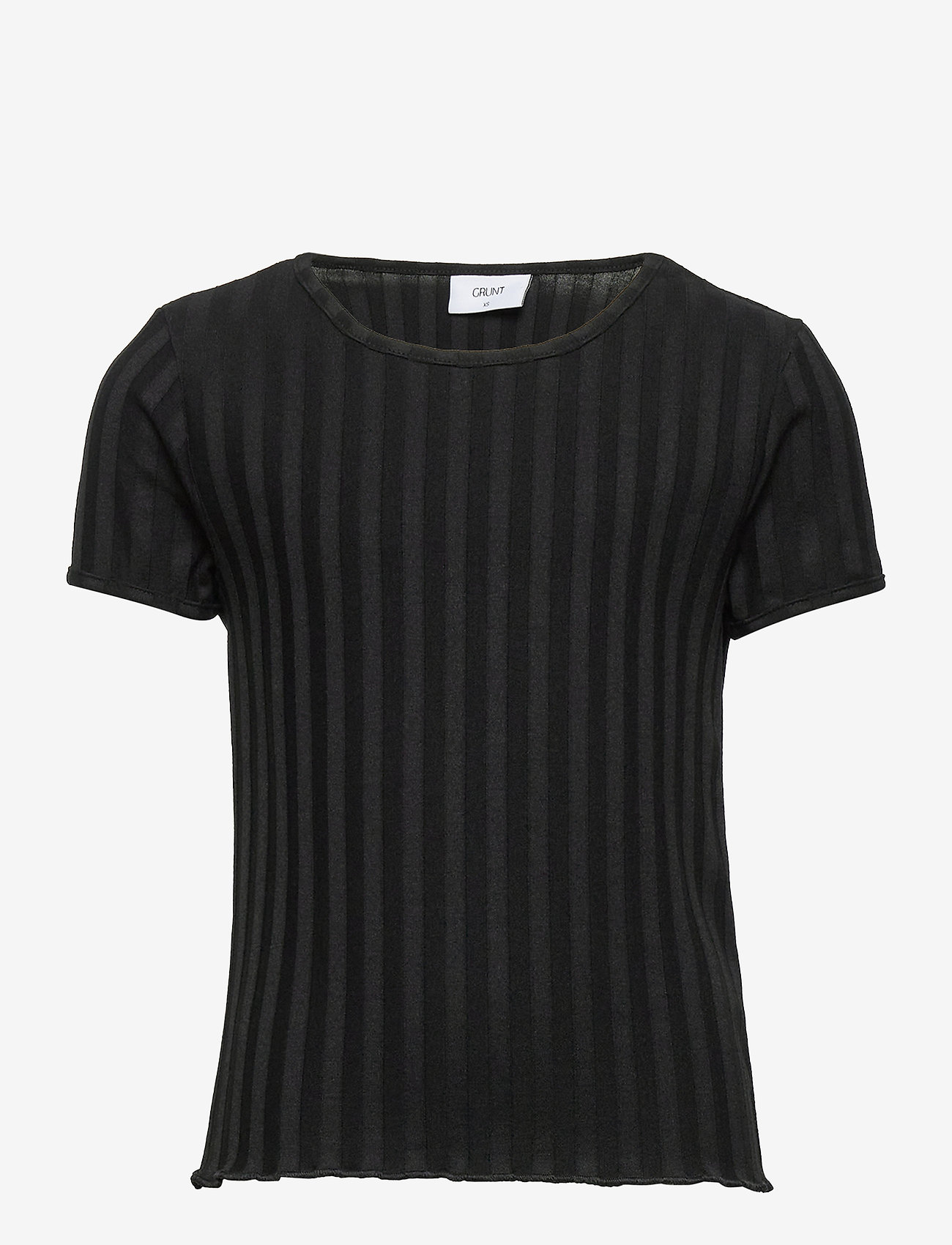 Celine Rib Tee - JET BLACK