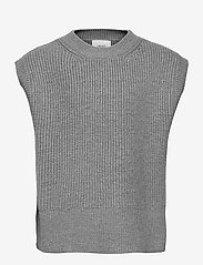 Ann Knit Vest - GREY MELANGE