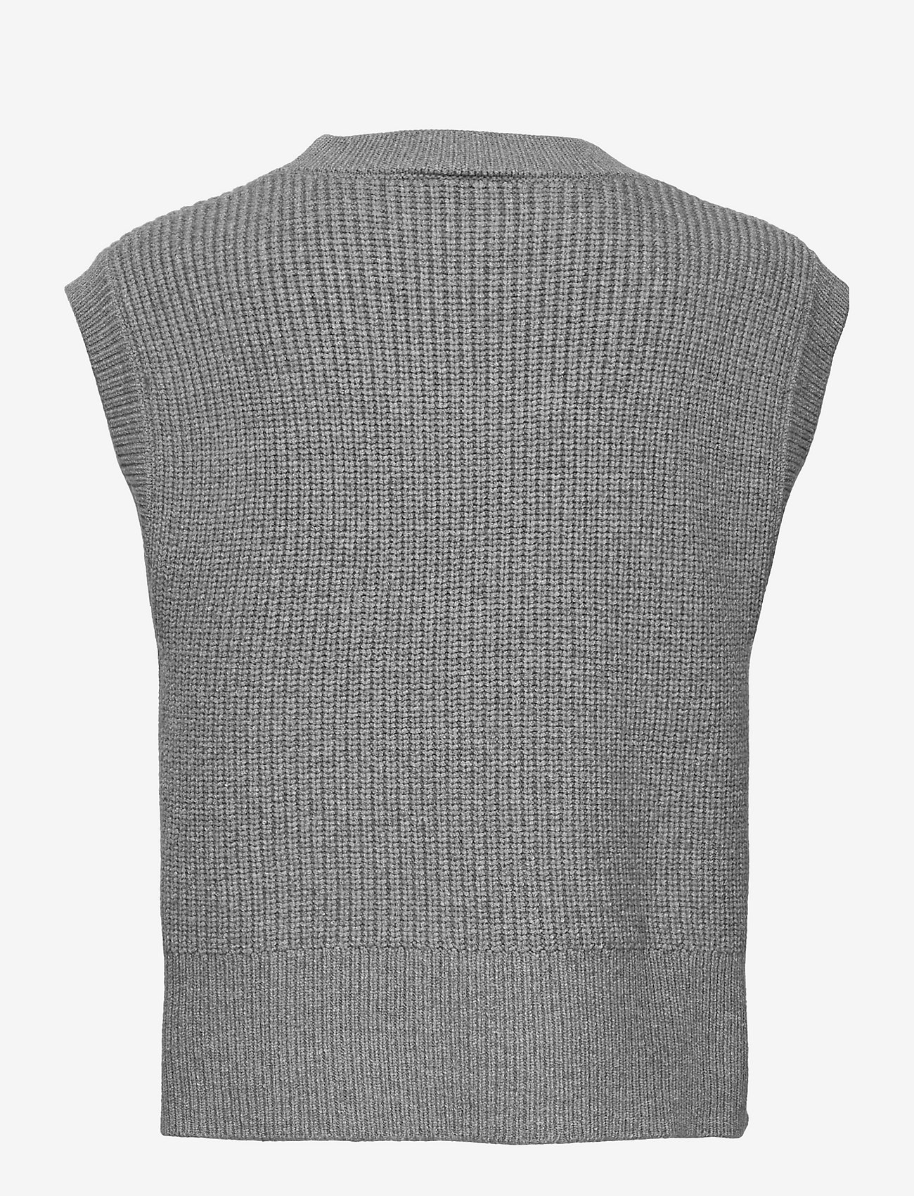 Grunt - Ann Knit Vest - grey melange - 1