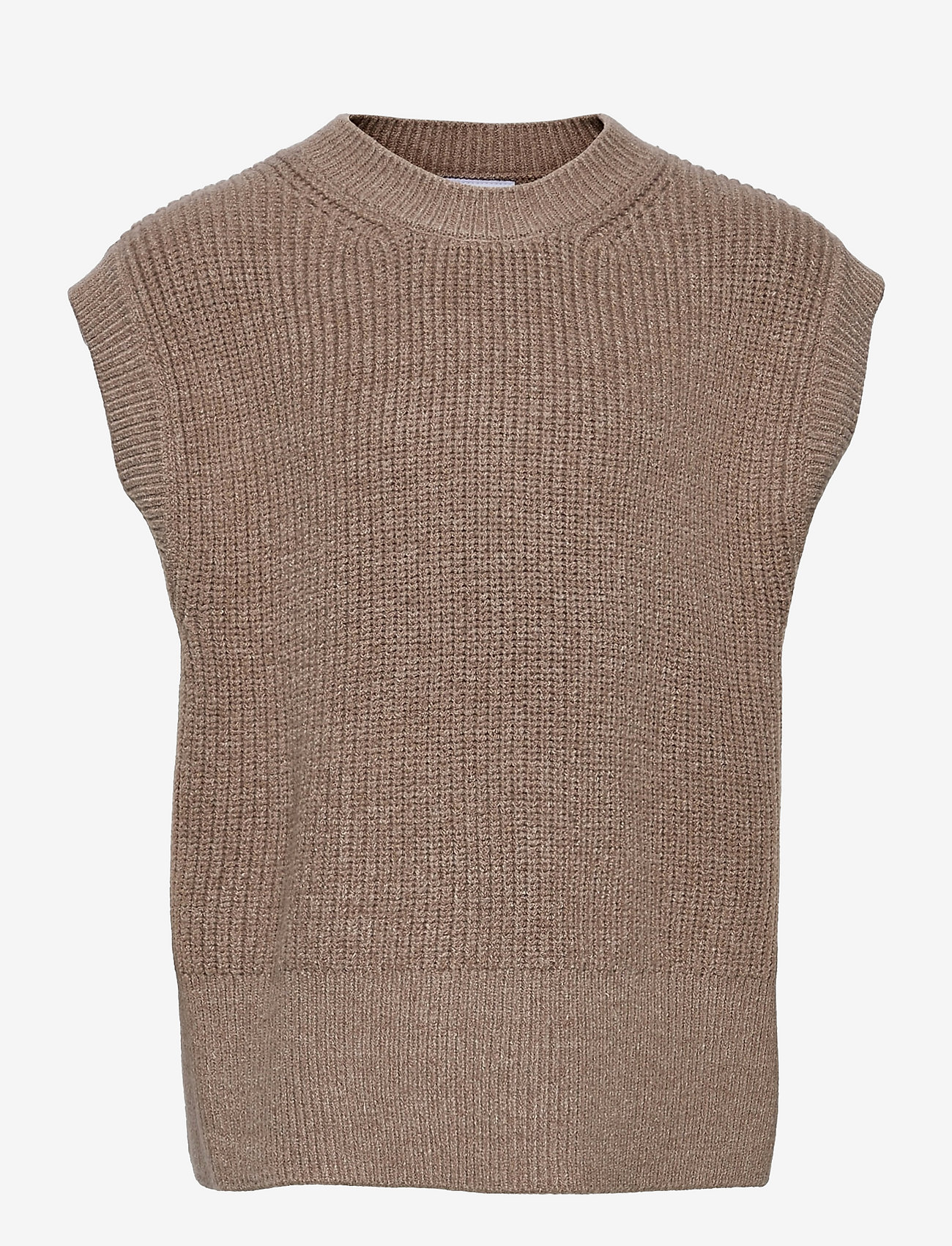 Grunt - Ann Knit Vest - sand melange - 0