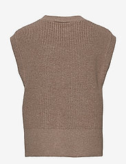 Grunt - Ann Knit Vest - liivit - sand melange - 1