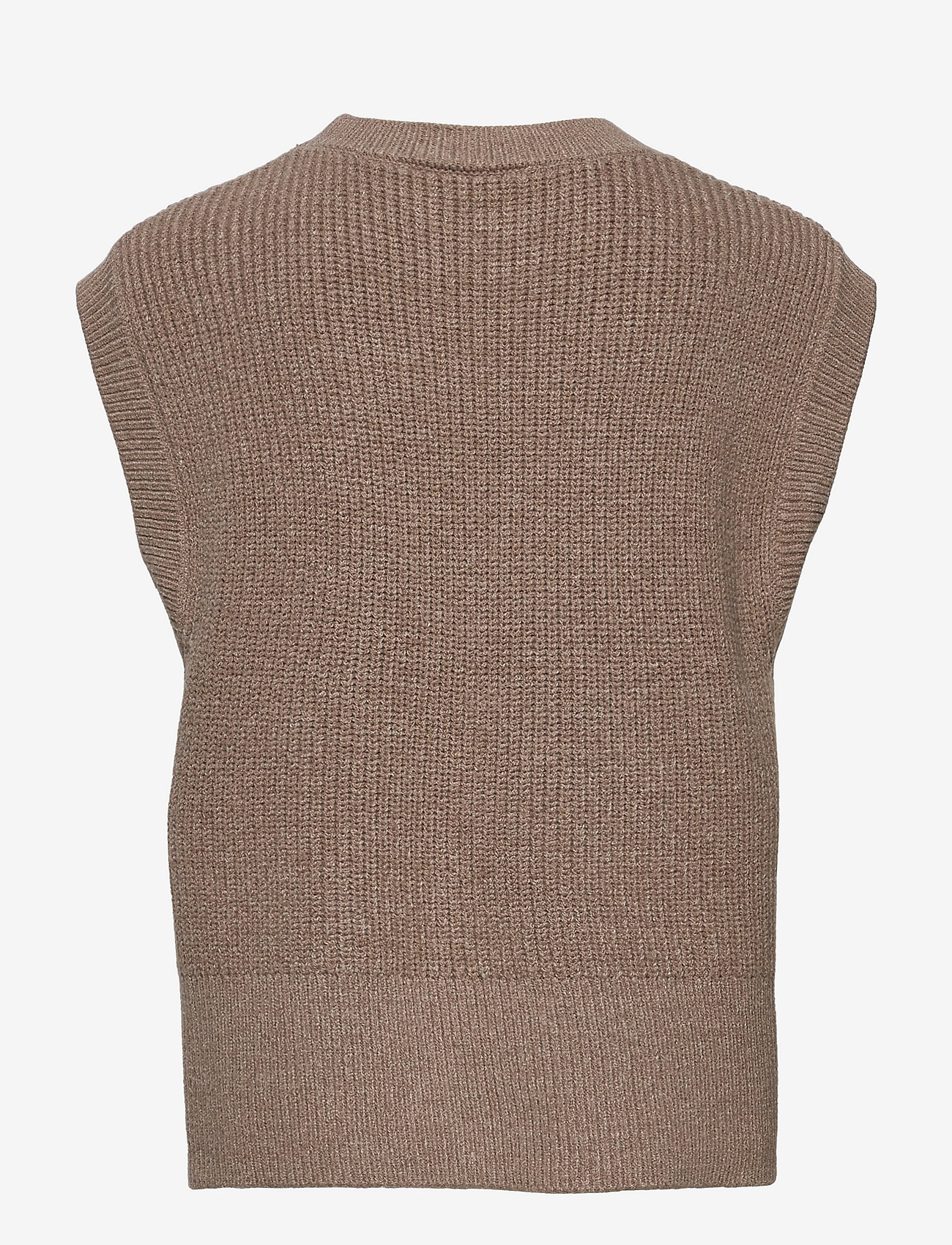 Grunt - Ann Knit Vest - sand melange - 1