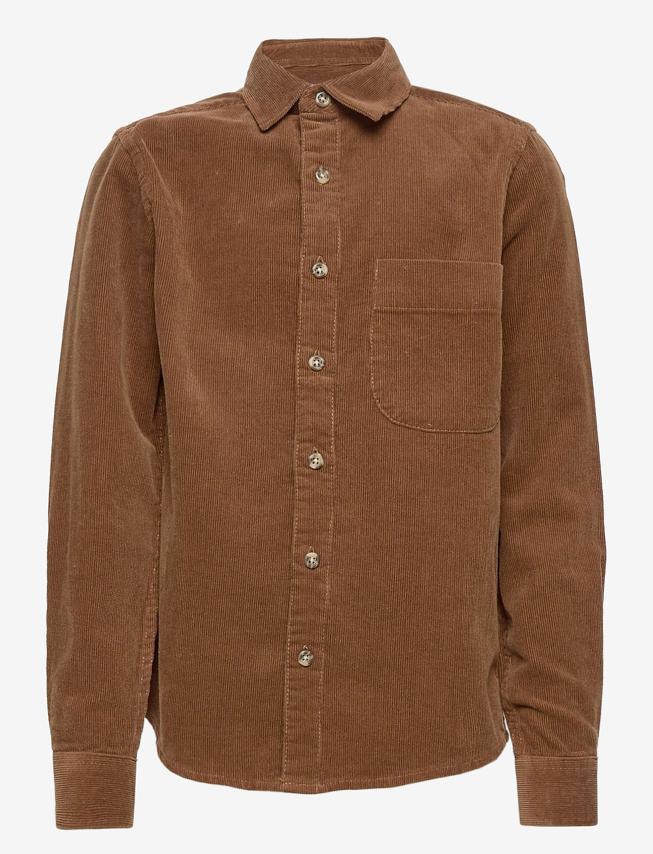 Grunt - Wim Cord Shirt - clay brown - 0