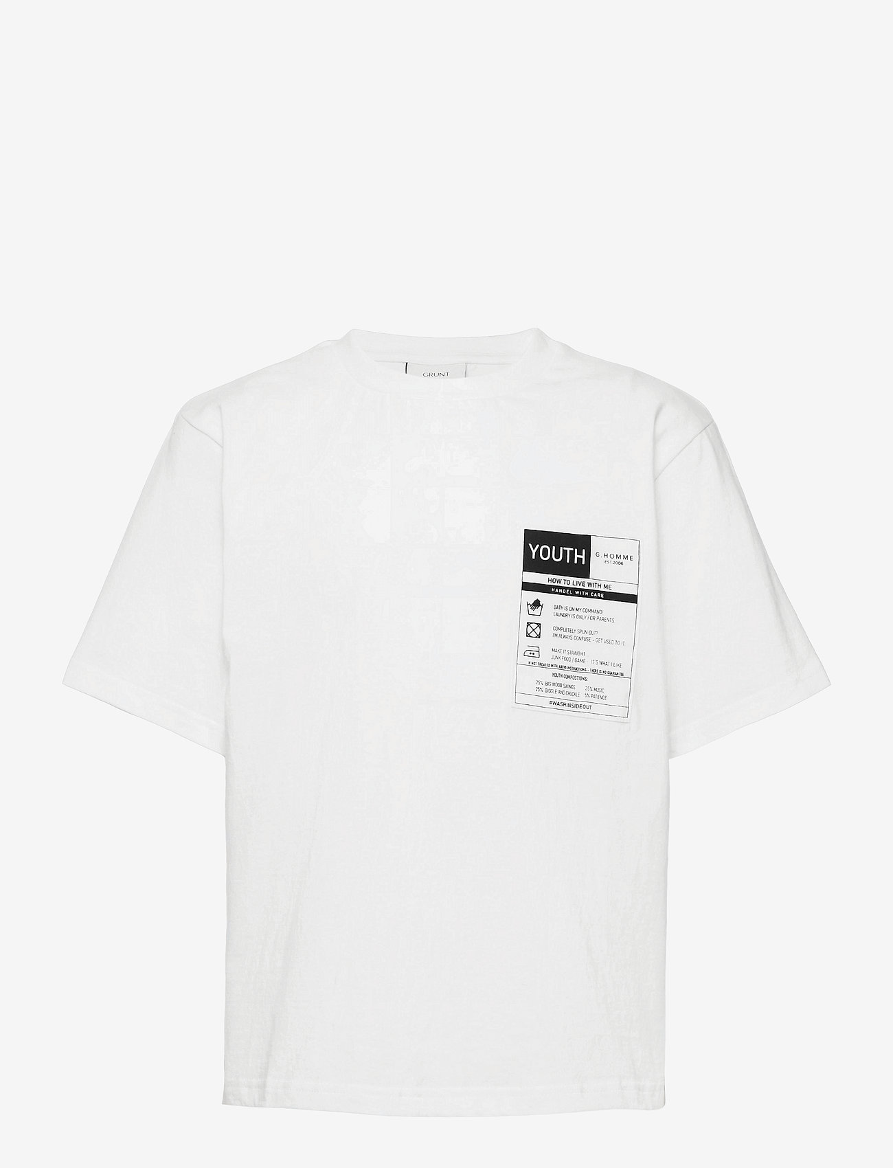 Grunt - Aron Box Fit Tee - white - 0