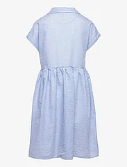Grunt - Jane Check Dress - short-sleeved casual dresses - light blue - 1