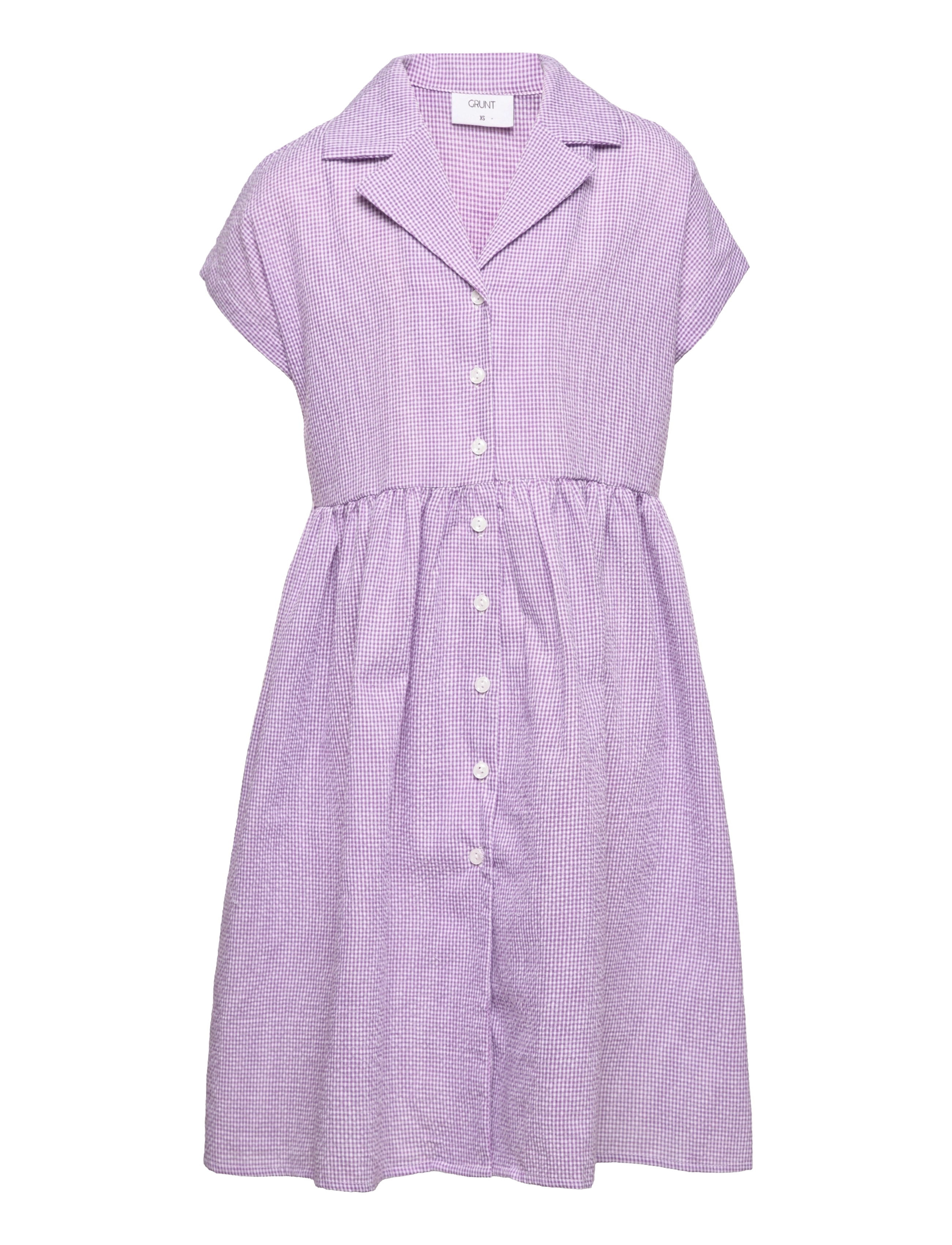 GRUNT Jane Check Kleid Pink - 164 - Kinder