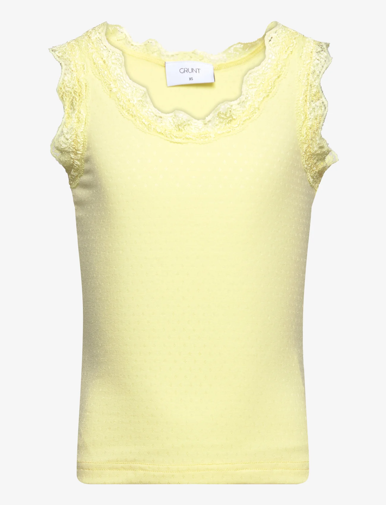 Grunt - Sun Strap Tee - sleeveless tops - yellow - 0