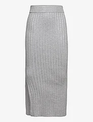 Grunt - Else Knit Skirt - maxi röcke - grey melange - 0