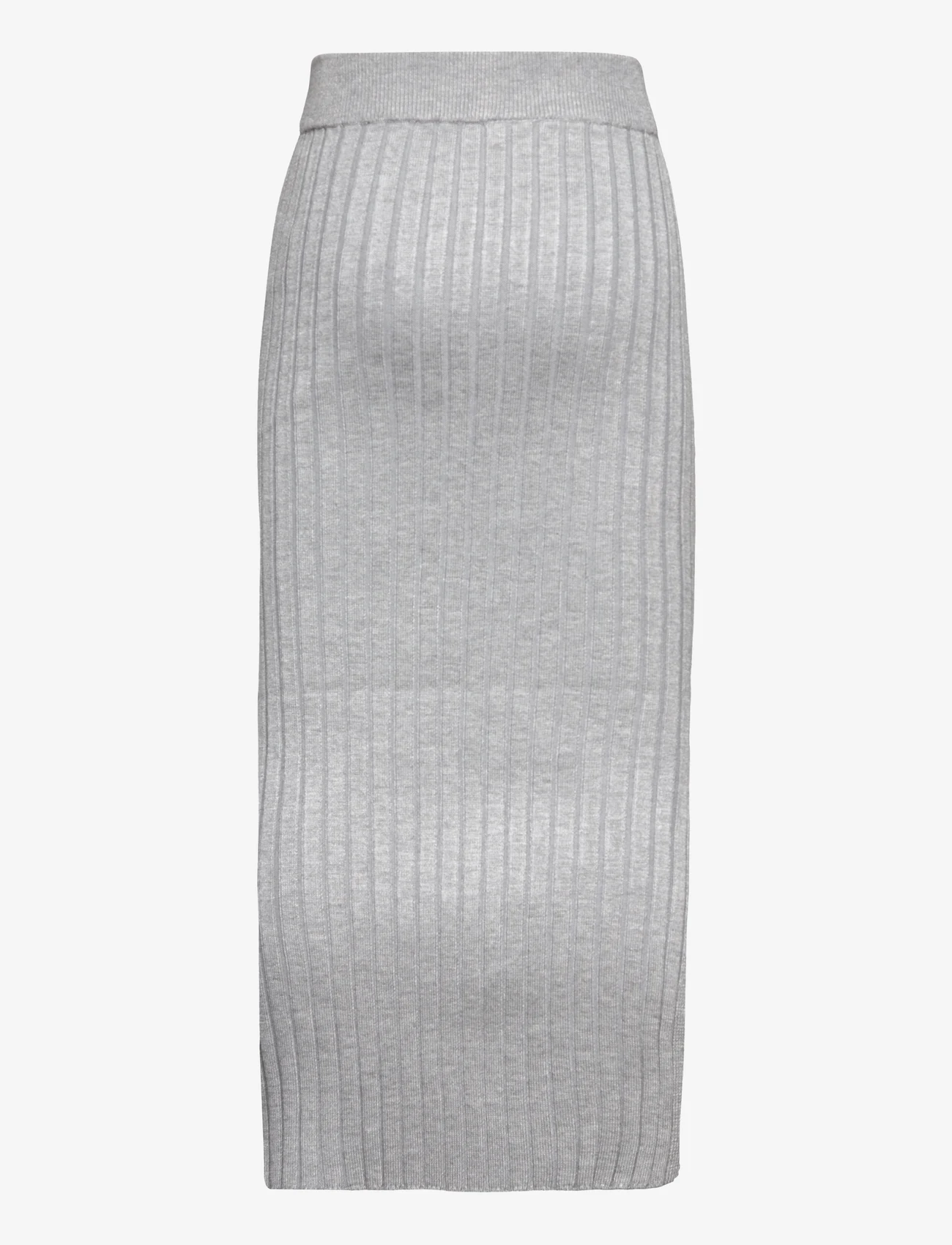 Grunt - Else Knit Skirt - ilgi sijonai - grey melange - 1