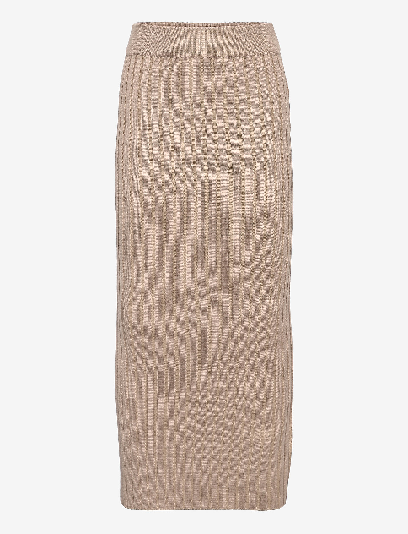 Grunt - Else Knit Skirt - maksiseelikud - sand - 0