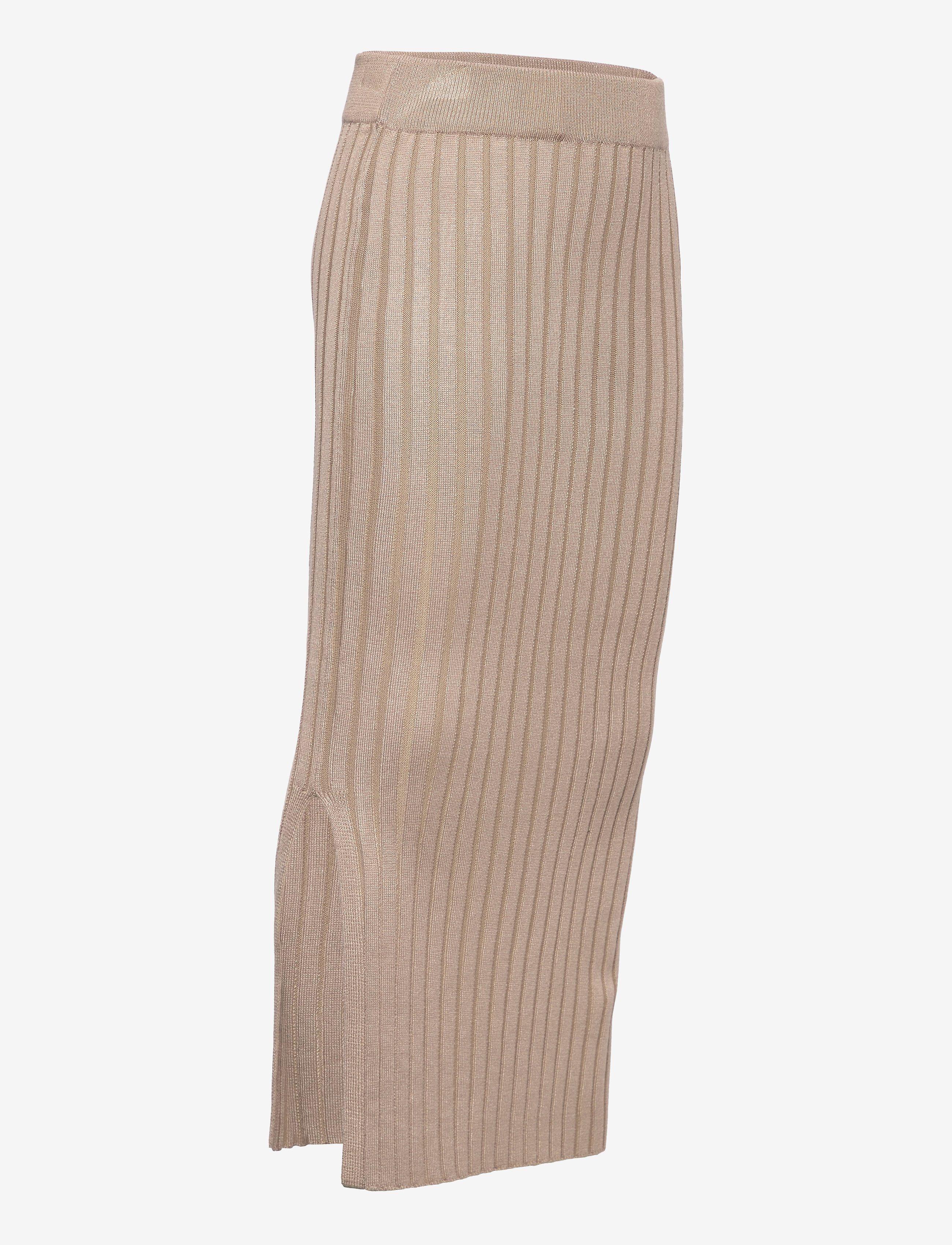 Grunt - Else Knit Skirt - maxi nederdele - sand - 2