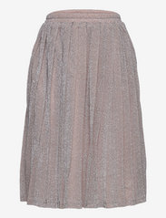 Grunt - Drew Plisse Skirt - midi skirts - silver - 0