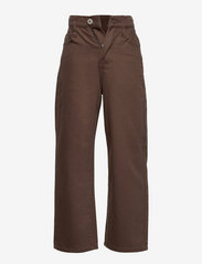 Grunt - Wide Leg Choco Jeans - leveälahkeiset farkut - brown - 0