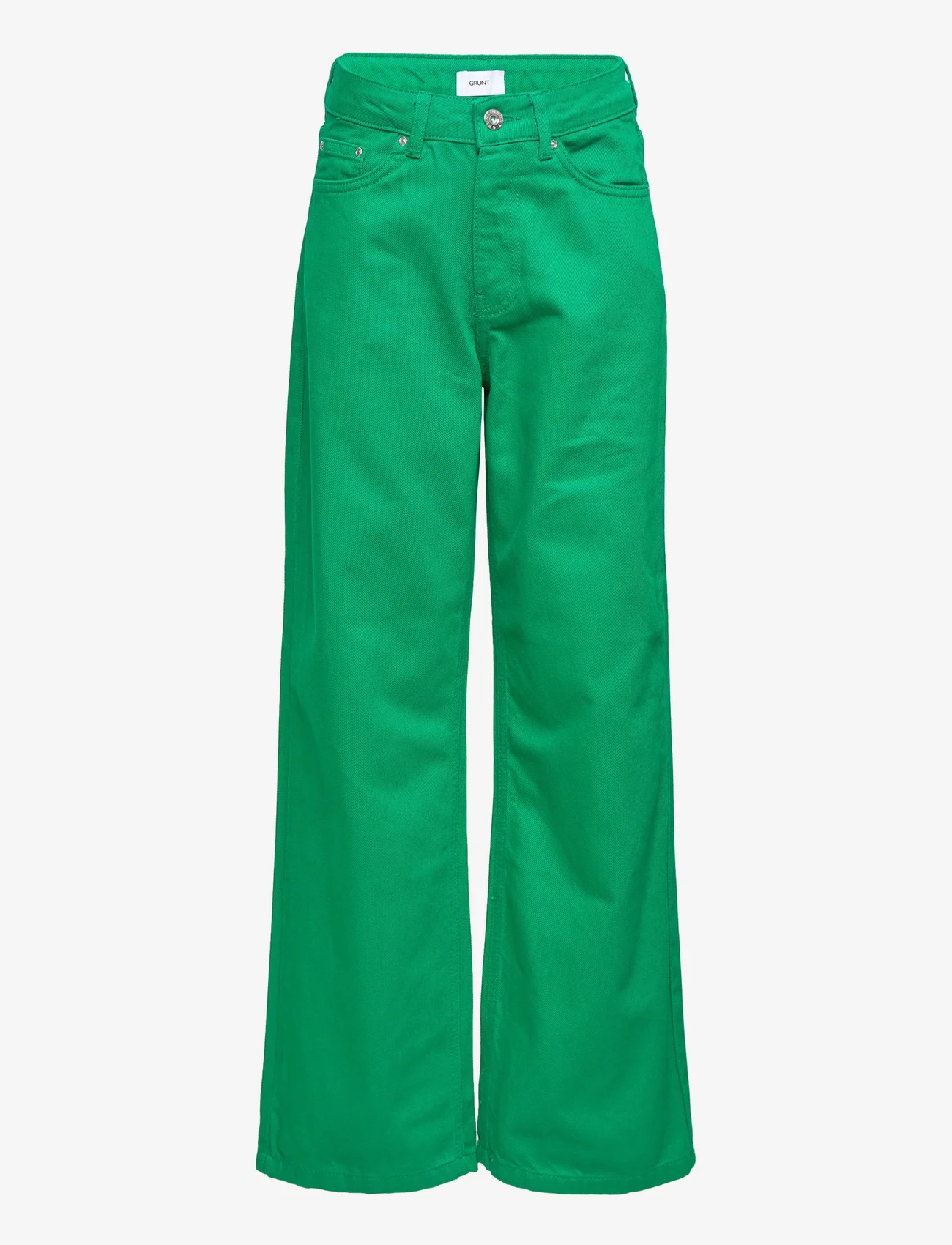 Grunt - Wide leg Green Jeans - hosen mit weitem bein - green - 0