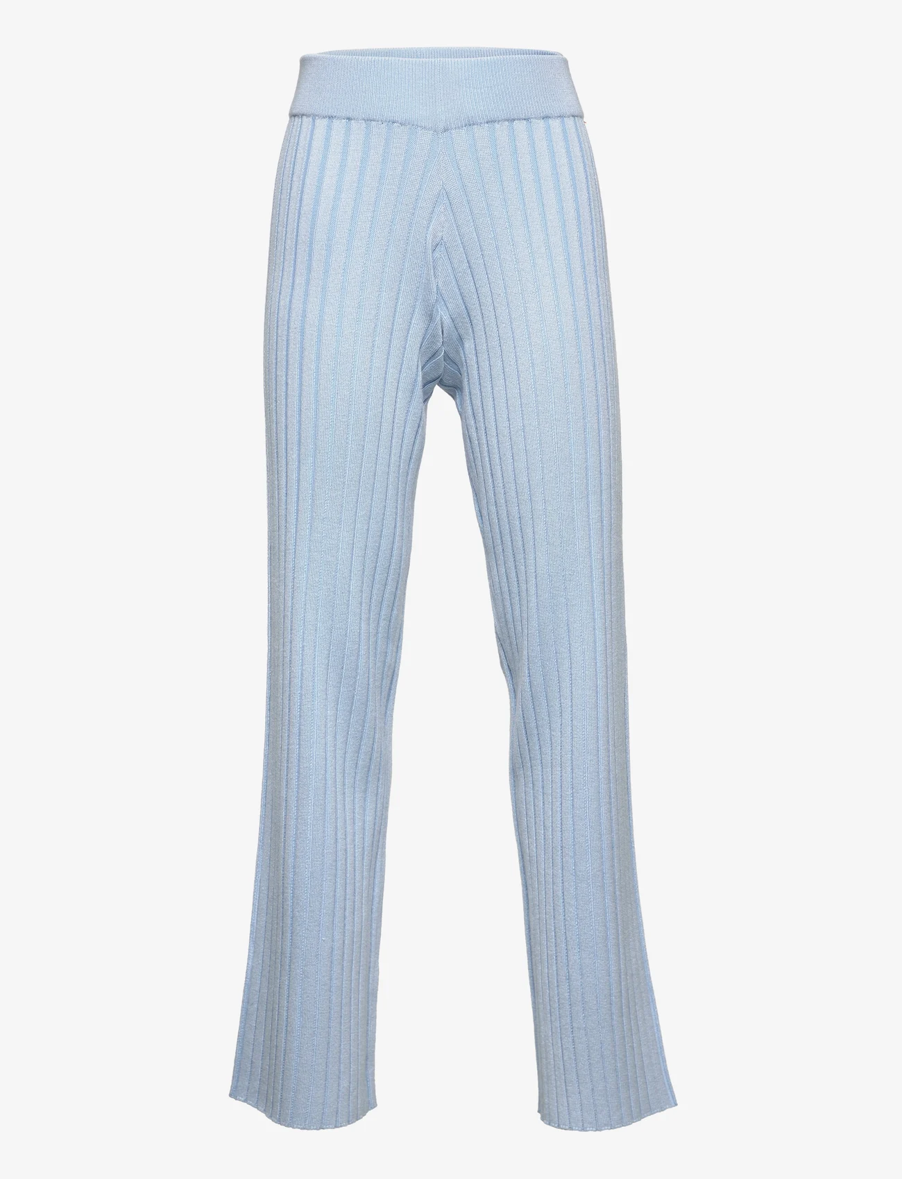 Grunt - Kitt Knit Pant - trousers - light blue - 0