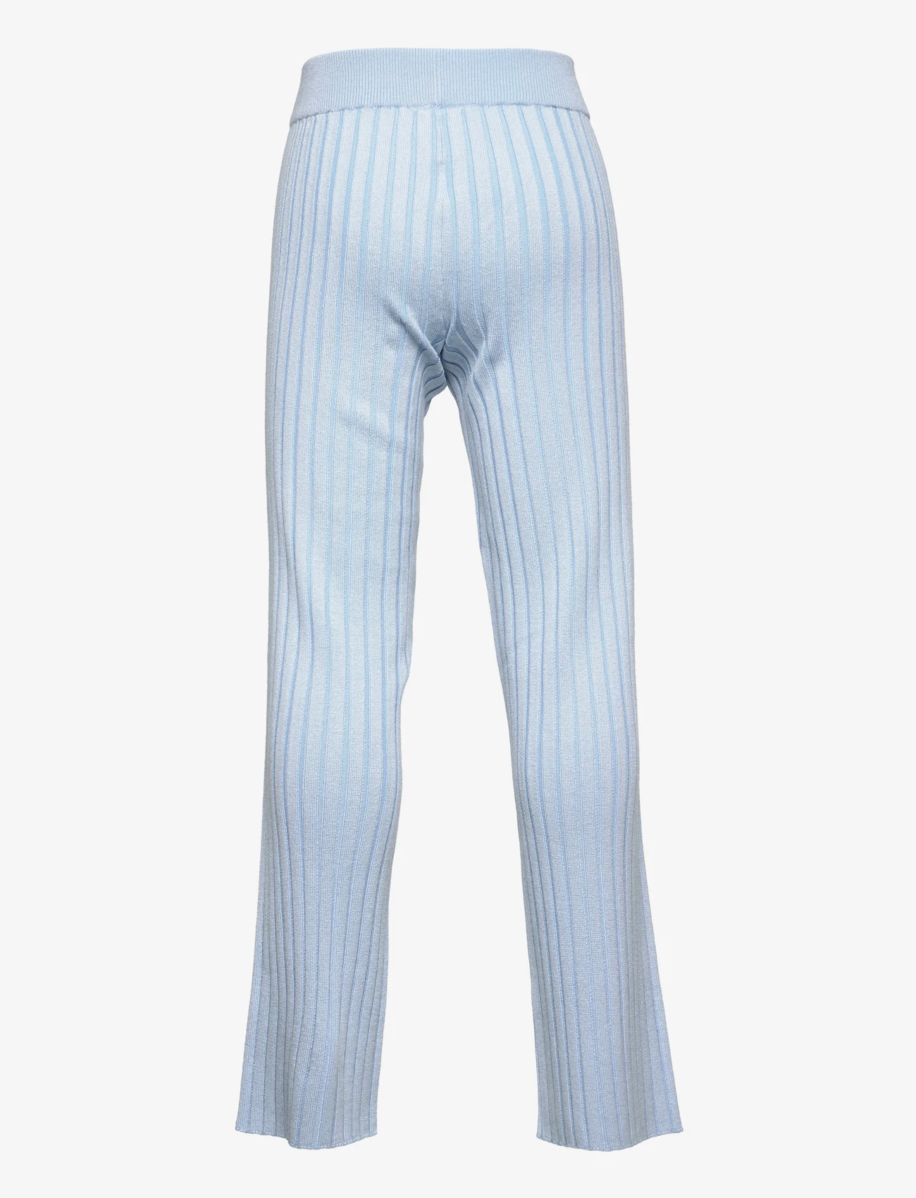 Grunt - Kitt Knit Pant - trousers - light blue - 1