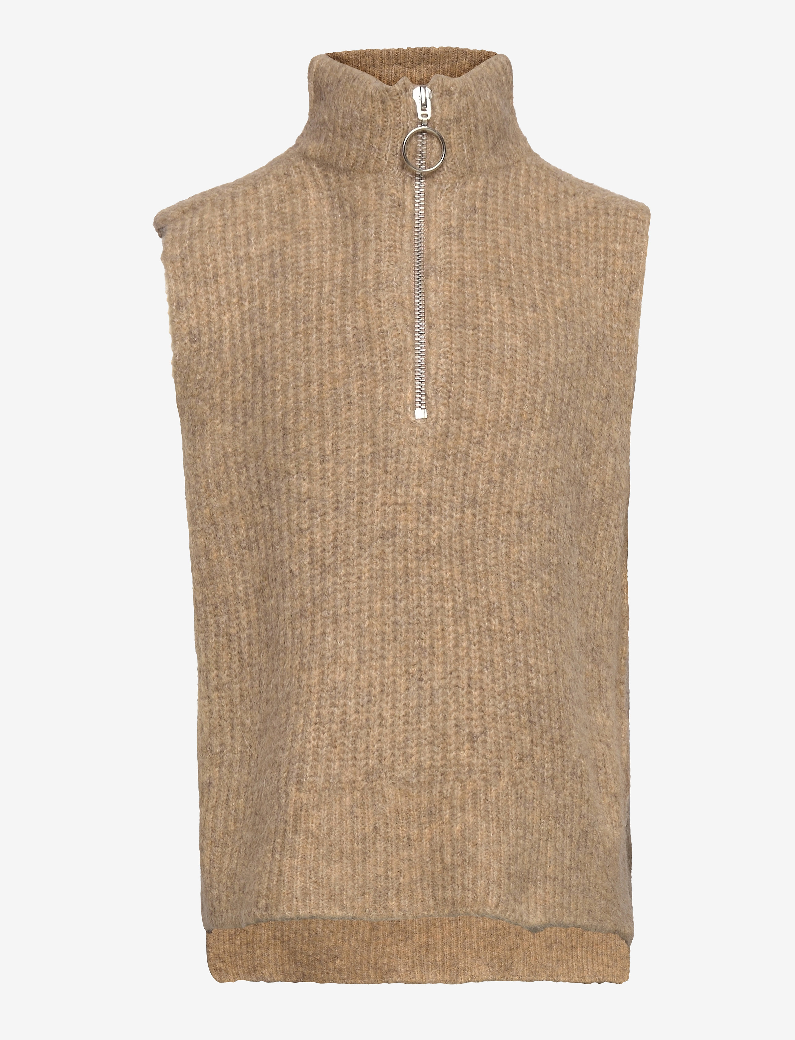 Grete Vest Knit - COFFEE MELANGE