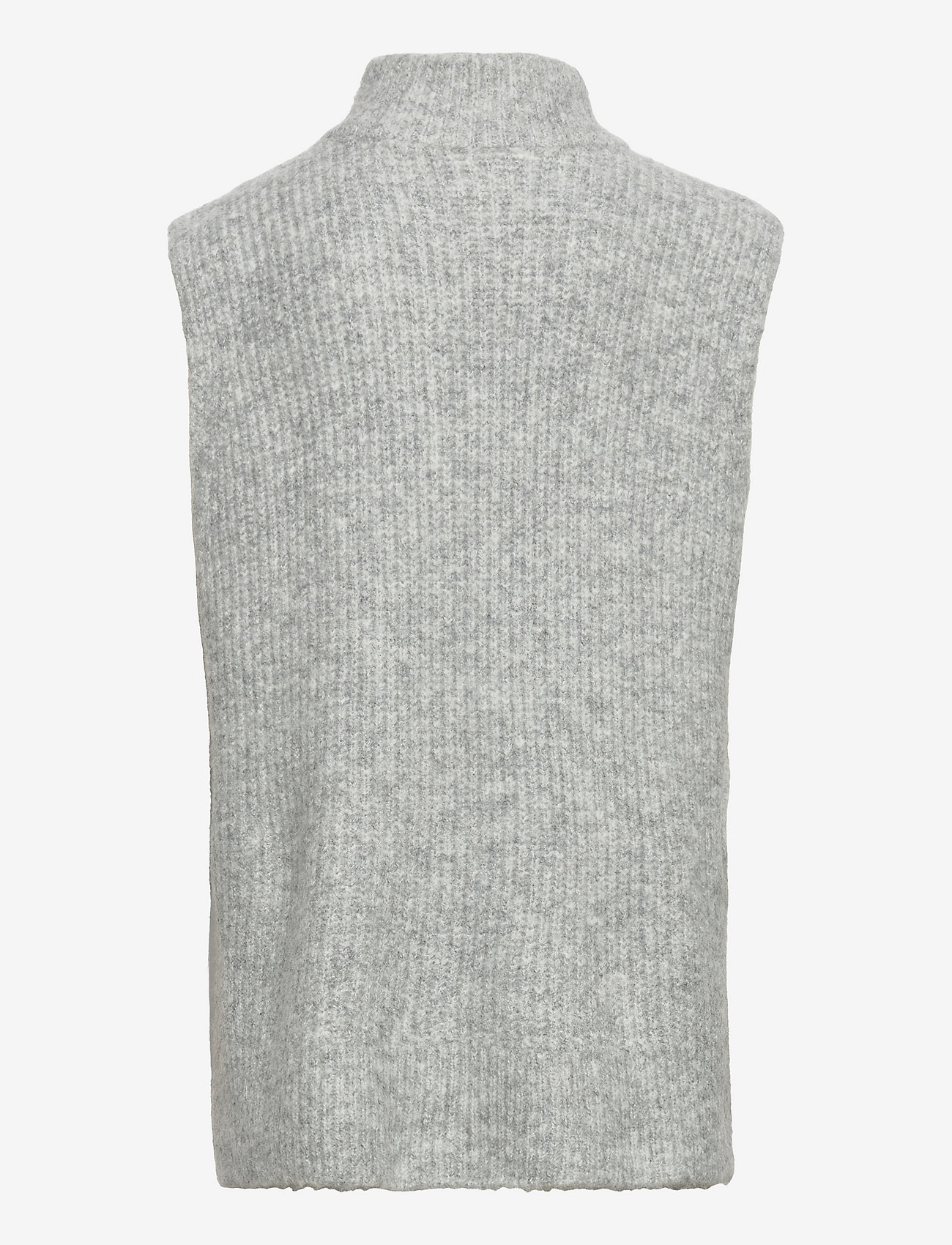 Grunt - Grete Vest Knit - vestid - grey melange - 1