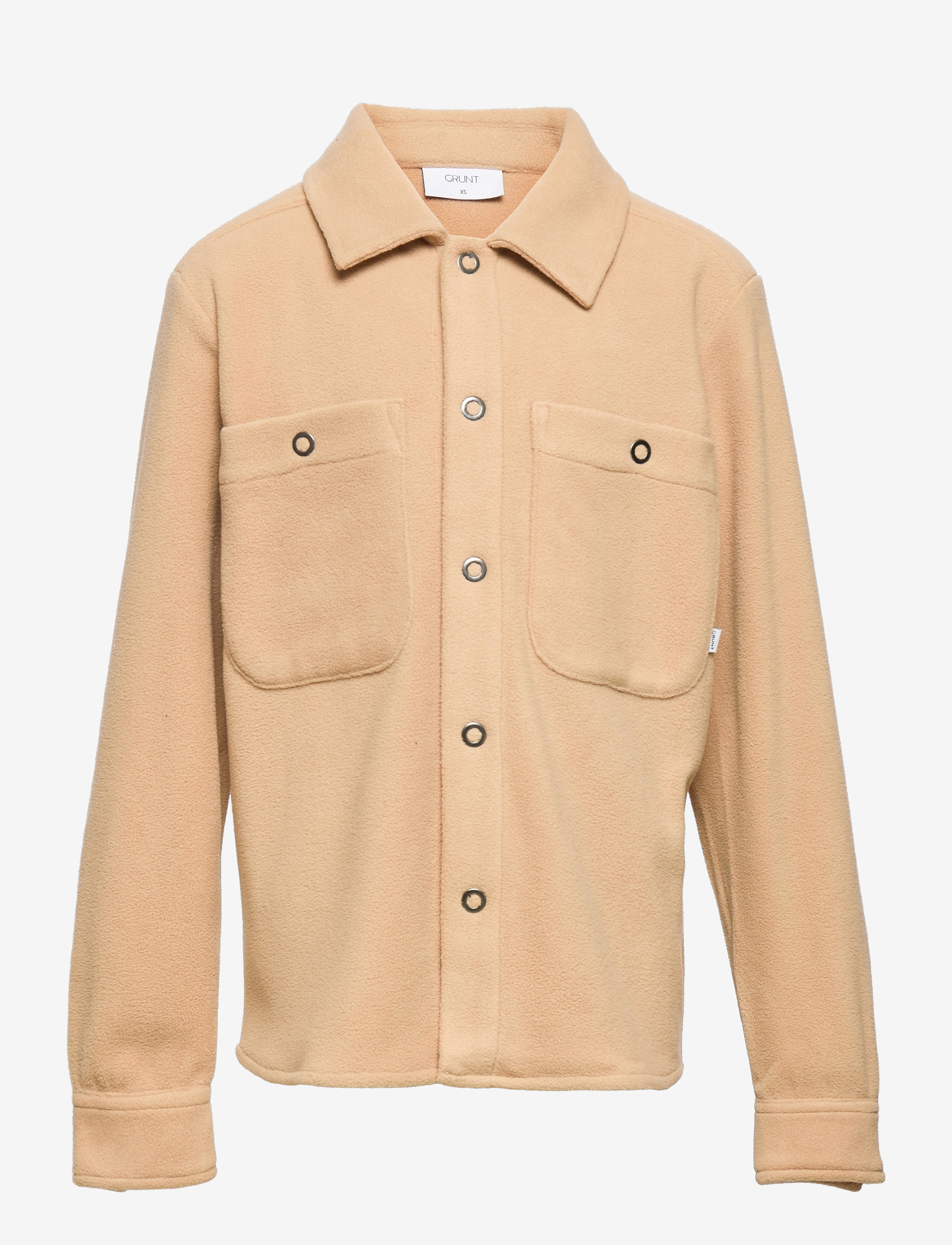 Grunt Tue Fleece Shirt - Overshirts - NATURE / beige
