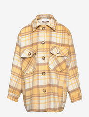 Grunt - Harper Check Jacket - overshirts - yellow - 0