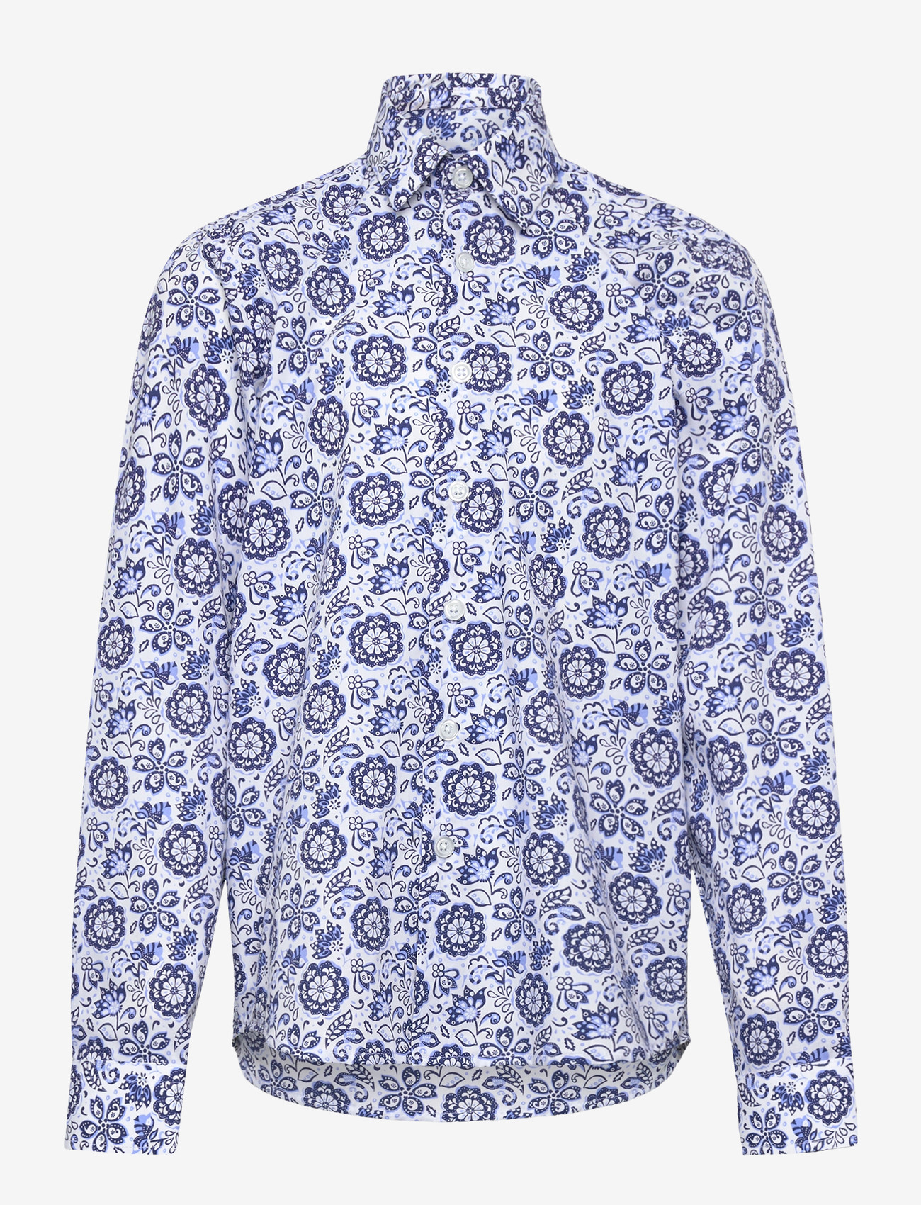 Grunt - Tex Paisley Shirt - langärmlige hemden - blue - 0