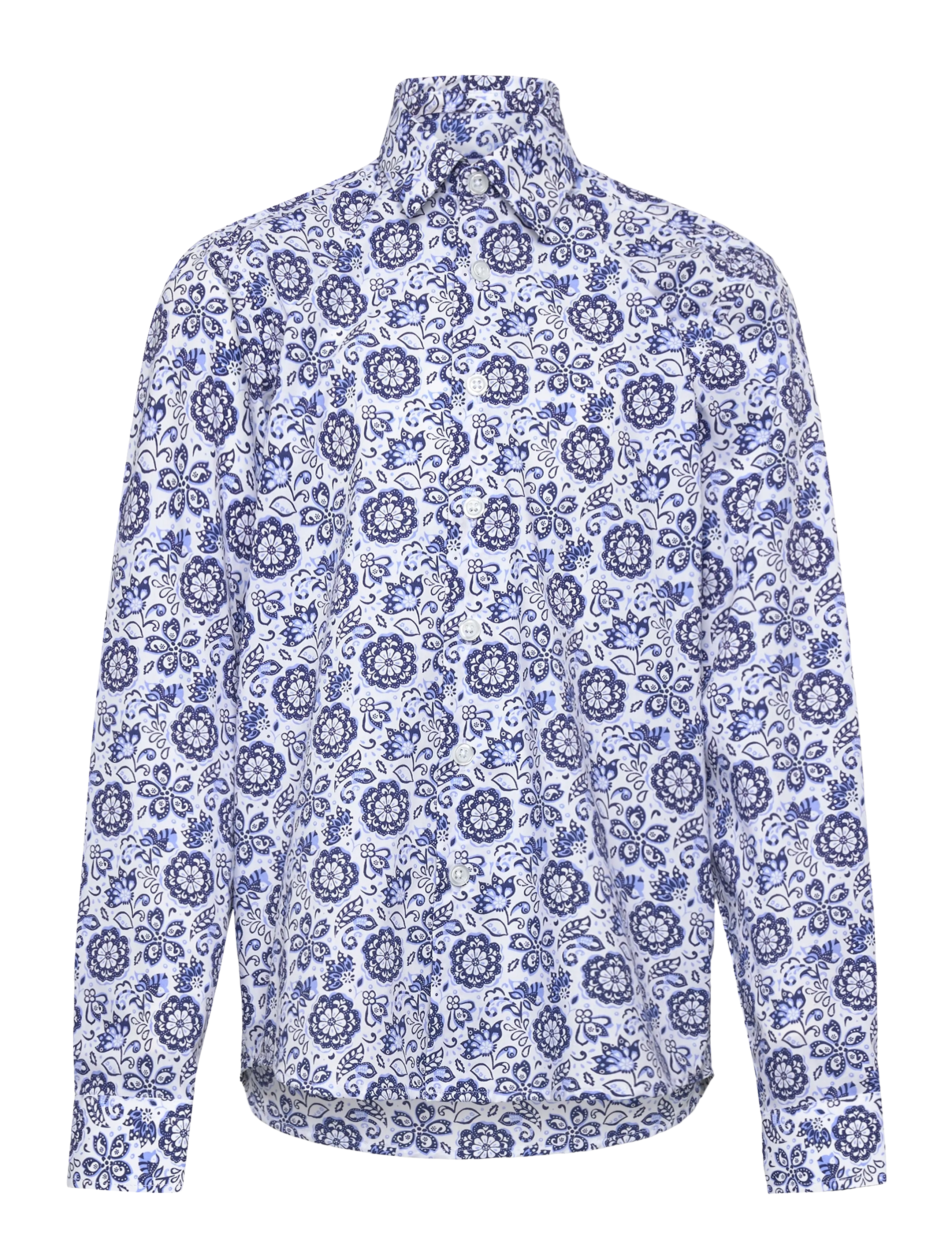 Grunt Tex Paisley Shirt - Perusvaatteet - BLUE / blue