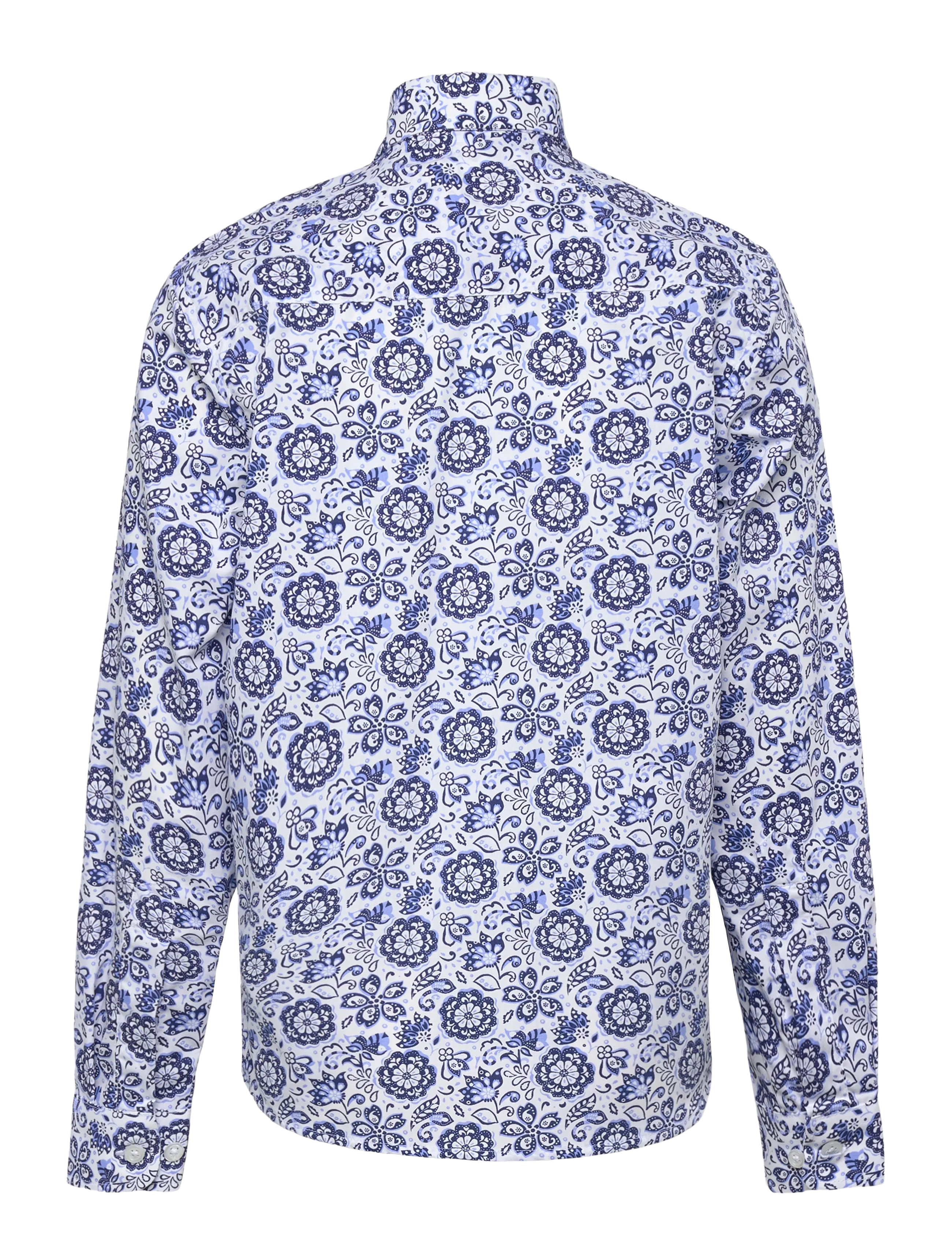 Grunt - Tex Paisley Shirt - langærmede skjorter - blue - 1