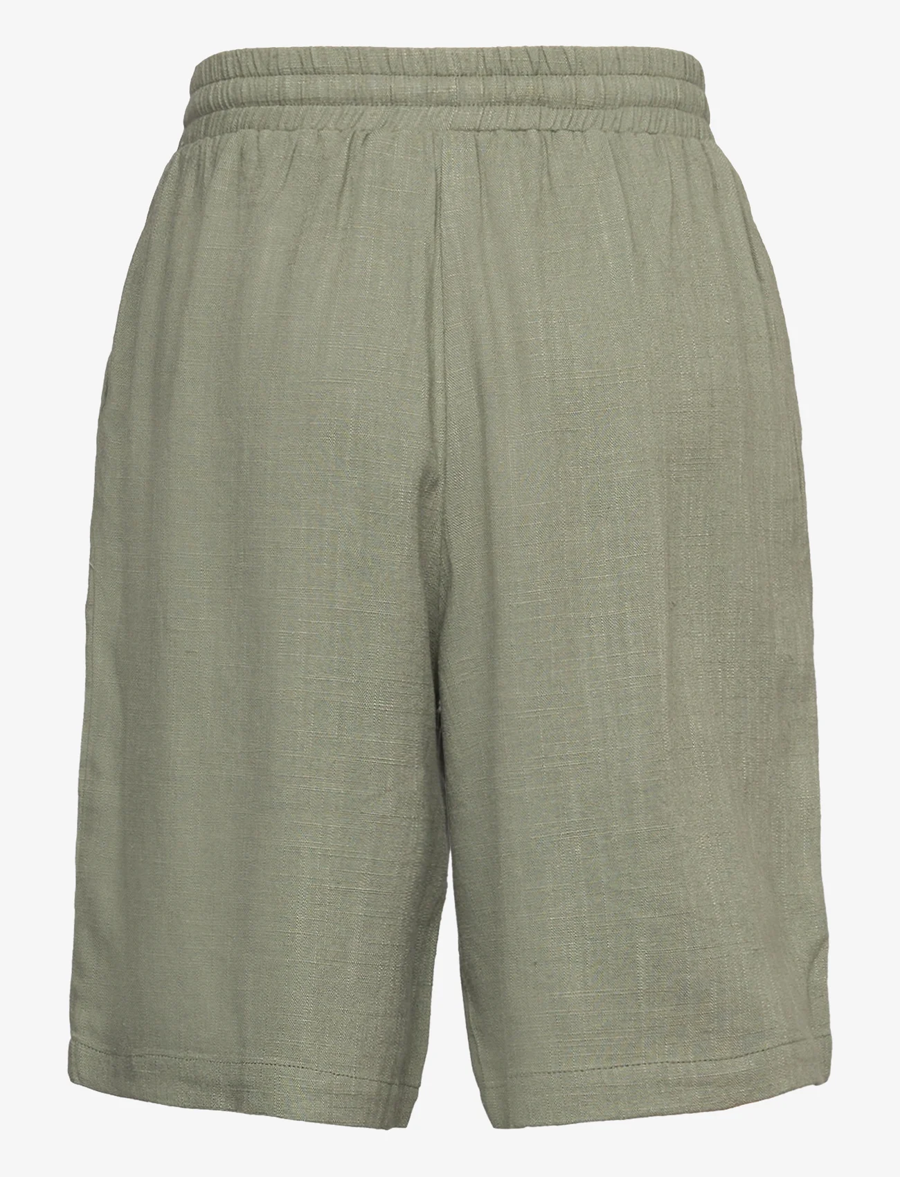 Grunt - Tanja Linen Shorts - sweatshorts - army green - 1