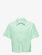 Daisy Towelling Shirt - LIGHT GREEN