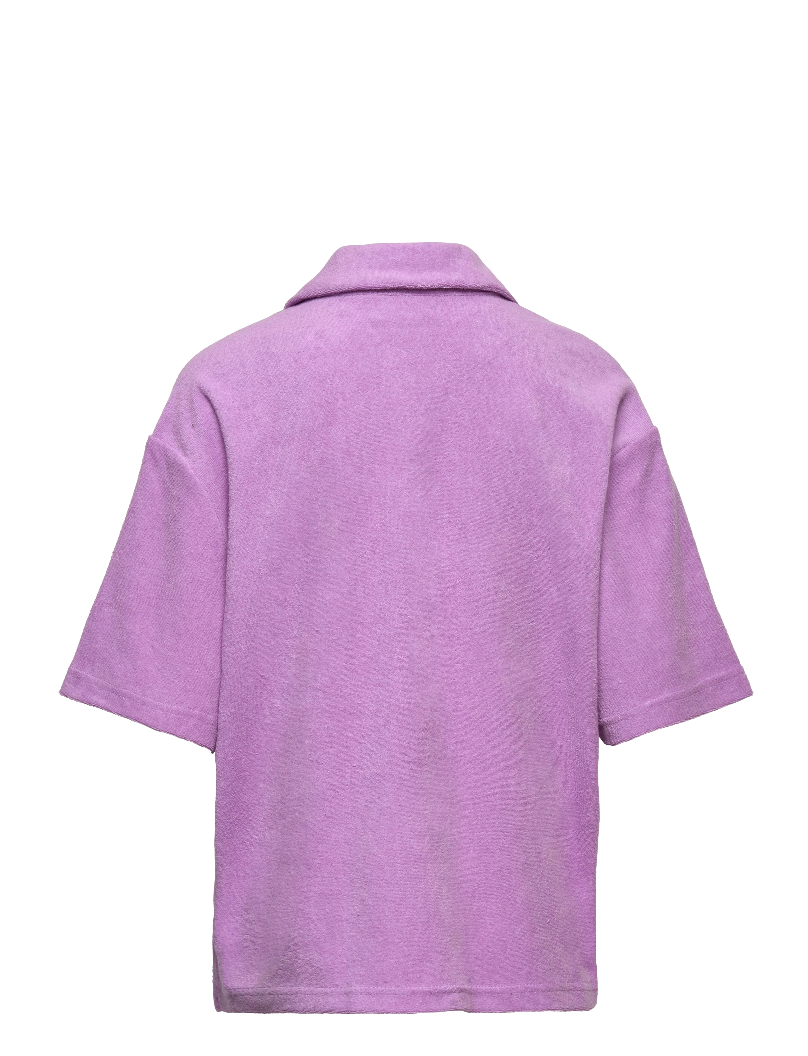 Grunt - Daisy Towelling Shirt - short-sleeved shirts - purple - 1