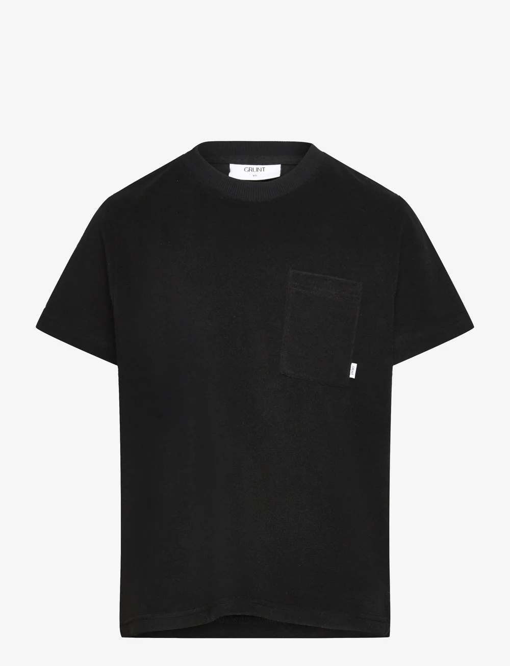 Grunt - Ursi Towel Tee - kortærmede t-shirts - black - 0