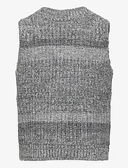 Grunt - Sigrid Vest Knit - vests - grey melange - 1
