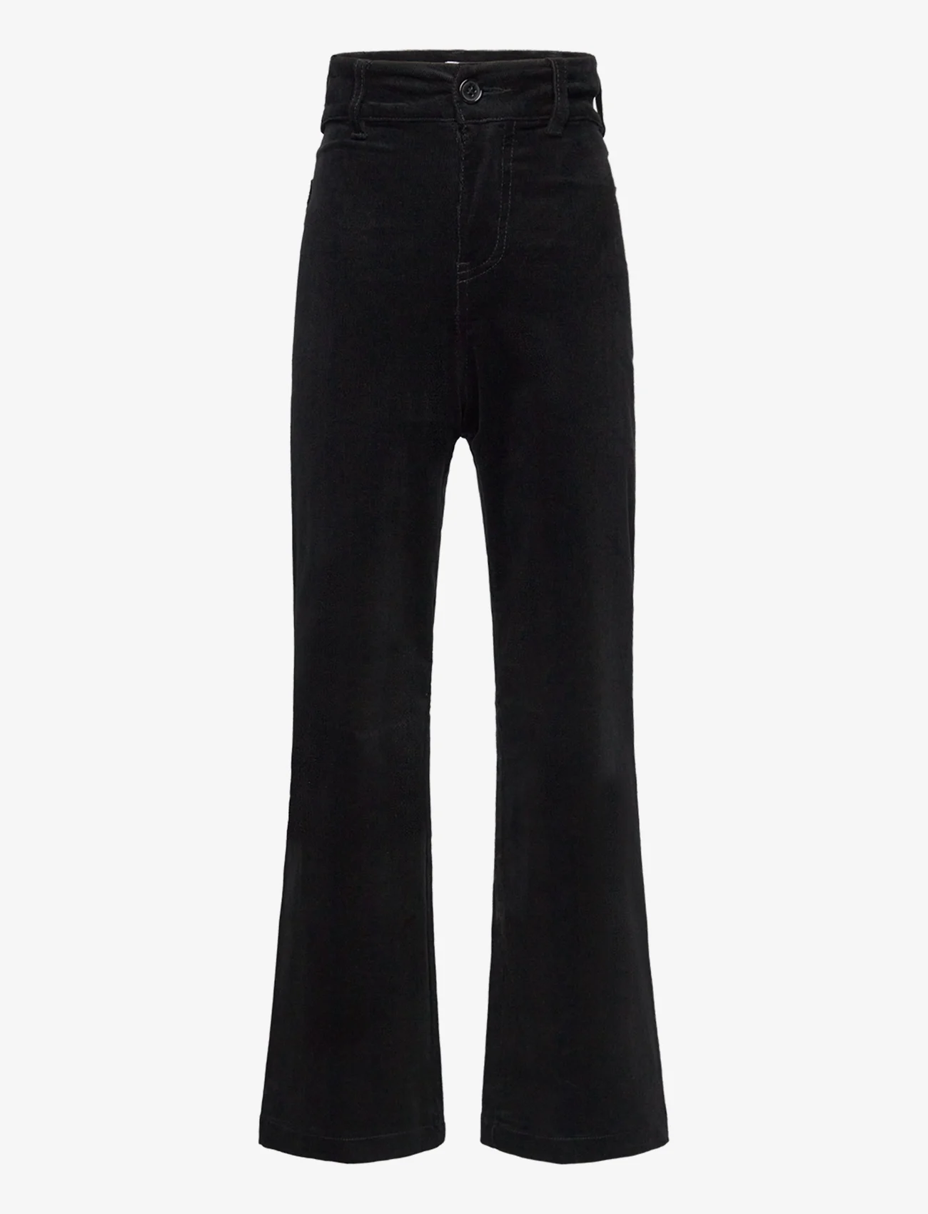 Grunt - Wise Wide Corderoy - trousers - black - 0
