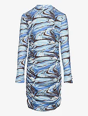 Grunt - Iben Dress - long-sleeved casual dresses - blue - 0