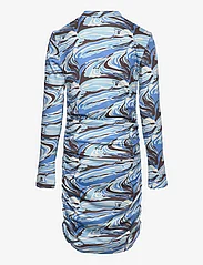 Grunt - Iben Dress - long-sleeved casual dresses - blue - 1