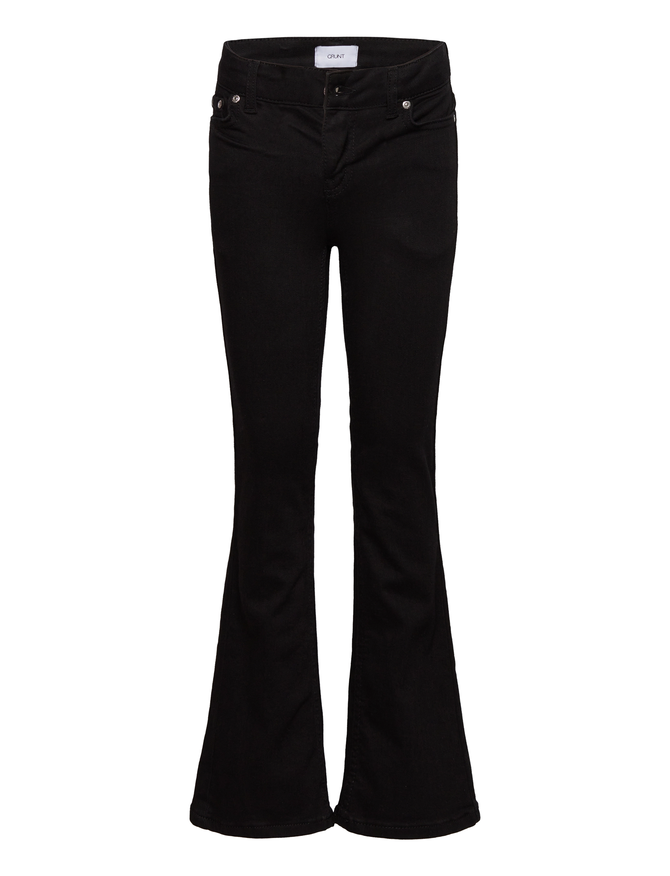 Grunt GRTexas Low Flare Black - Jeans - BLACK / black